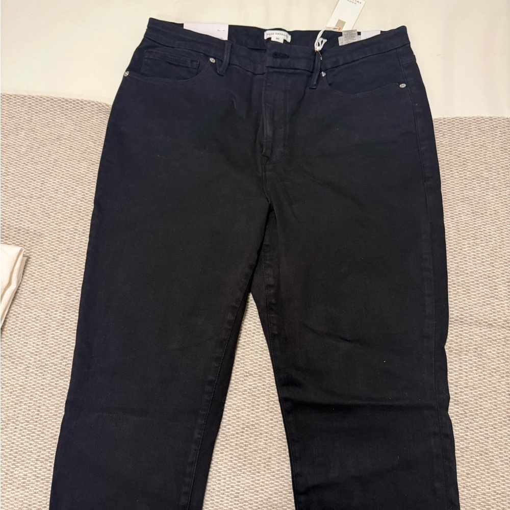 Good American Women's Black Skinny Jeans